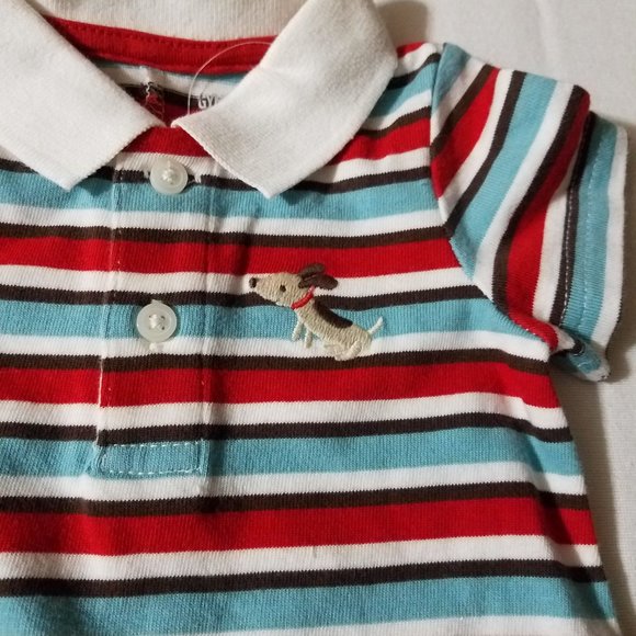 Gymboree Stylish Puppy 0-3 month NWT Romper. - Picture 3 of 3